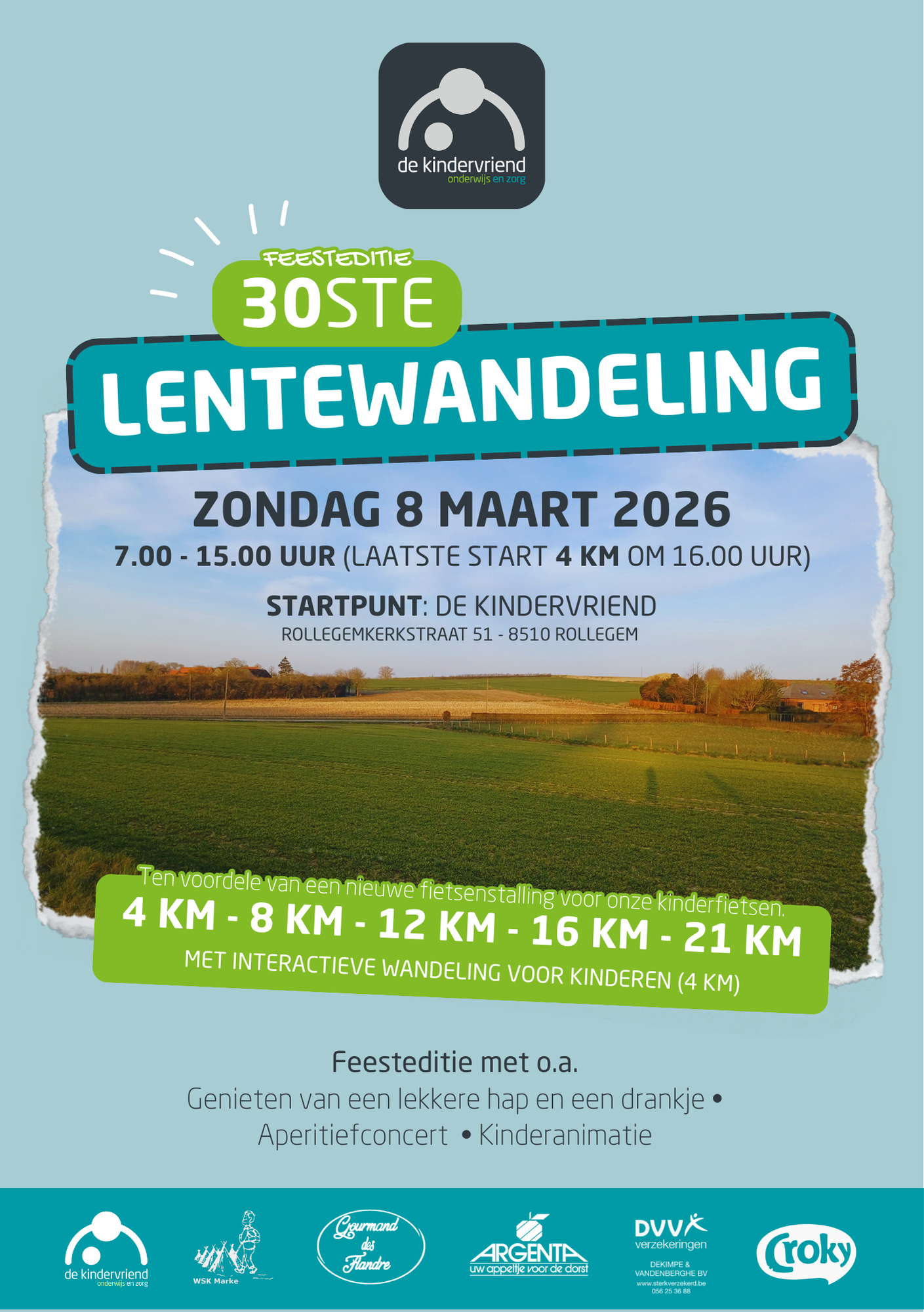 Affiche Lentewandeling 2026